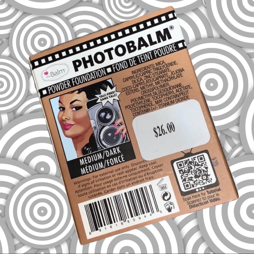 NWT THEBALM photobalm powder foundation med dark - Picture 2 of 4